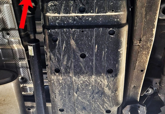 Steel fuel tank guard  for KGM Musso