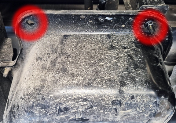 Steel fuel tank guard  for KGM Musso