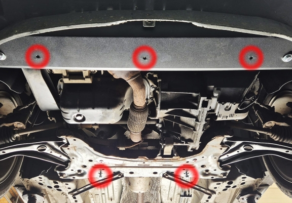 Steel sump guard for Ford B-Max