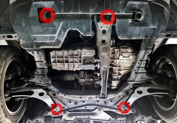 Steel sump guard for Citroen C4 Aircross