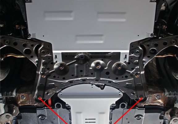 Aluminum sump guard for Suzuki Swace
